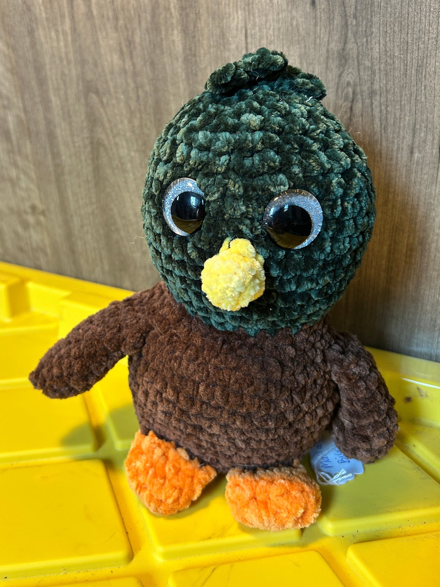 Large crochet mallard