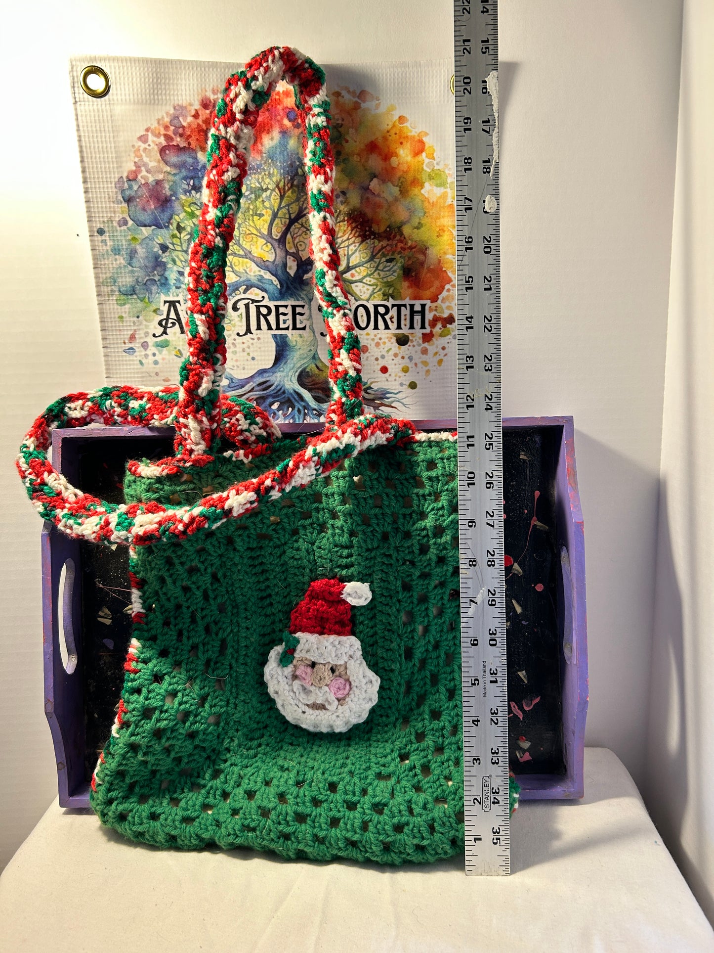 Christmas tote santa