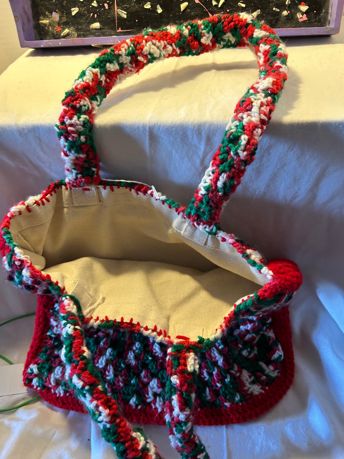 Christmas tote - flower