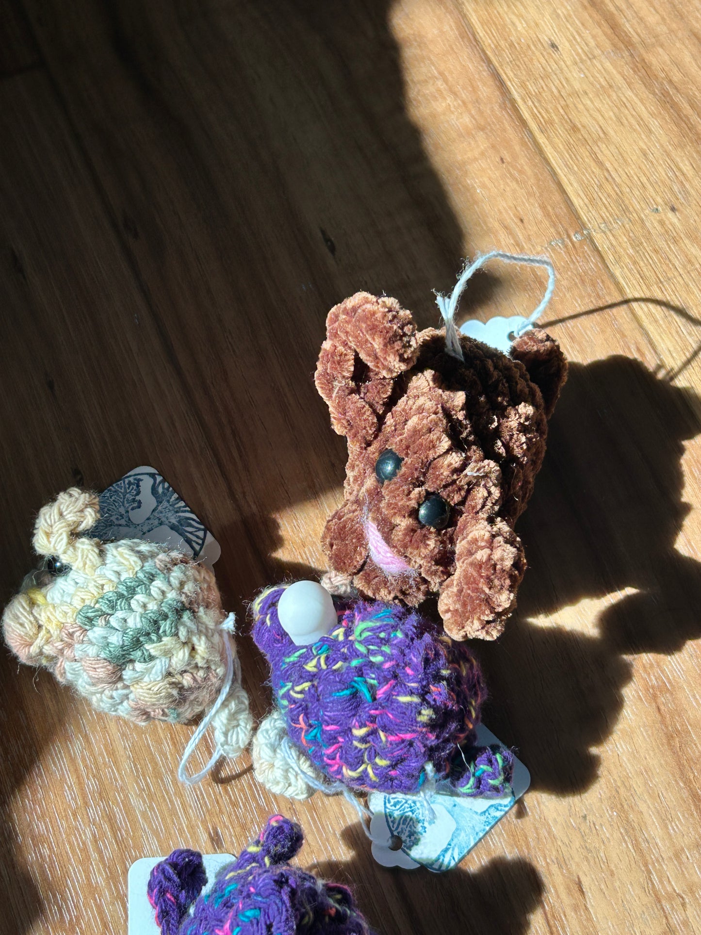 Crochet dog squeeze balls