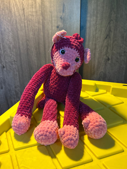 Handmade crocheted monkey