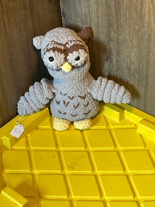 Handmade crochetedlarge protective owl