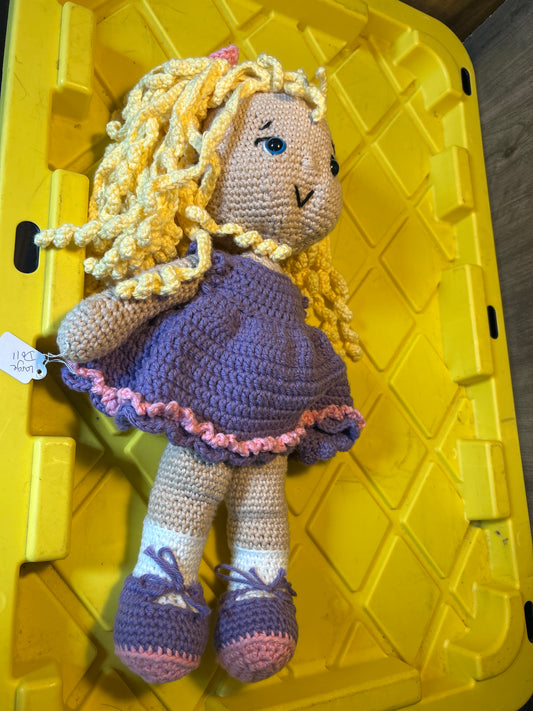 Handmade crocheted doll