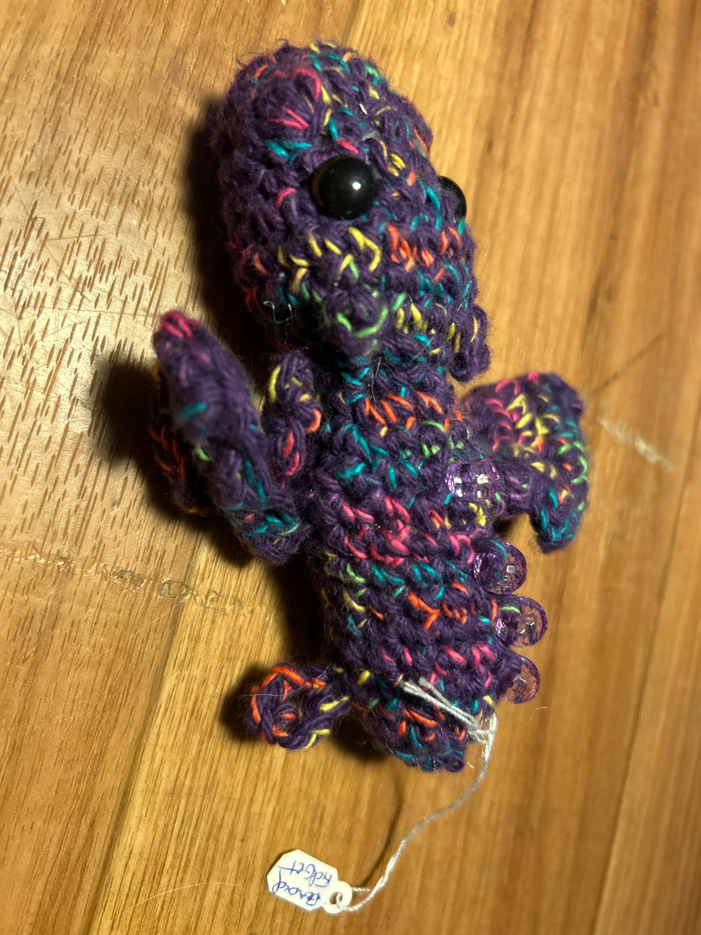 Crocheted beaded dragon