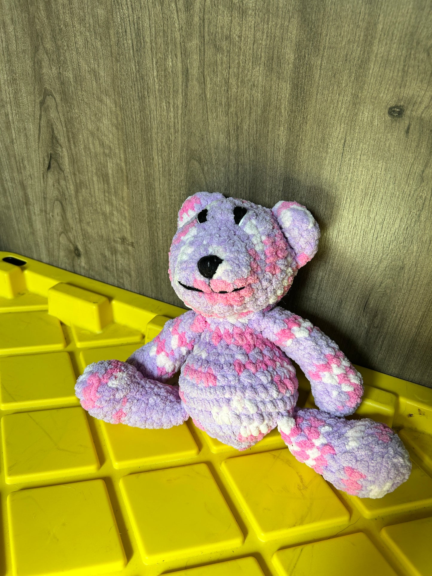 Handmade crocheted embroidered teddy bears