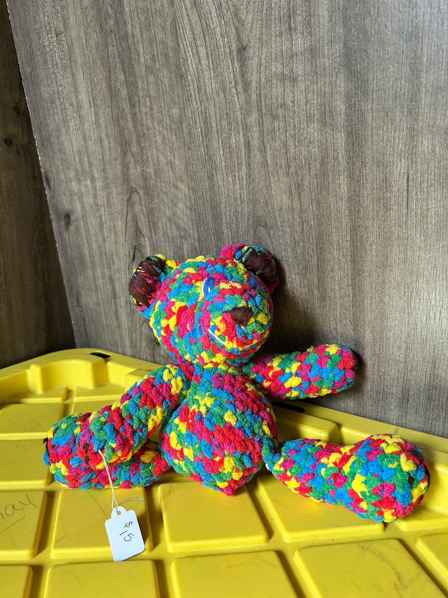 Handmade crocheted embroidered teddy bears