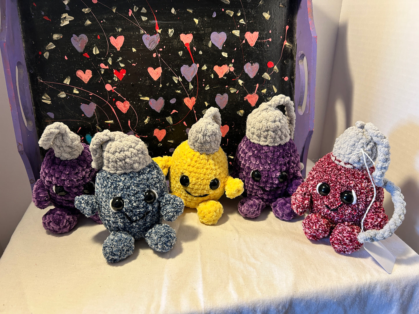 Christmas light plushie blue