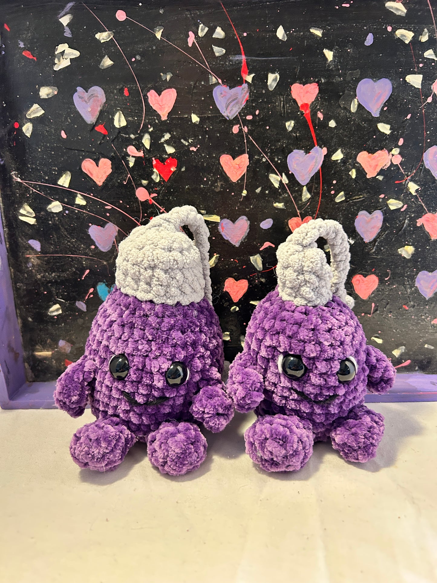Christmas light plushie purple