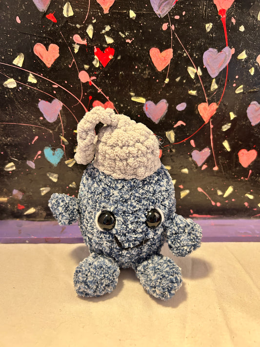 Christmas light plushie blue