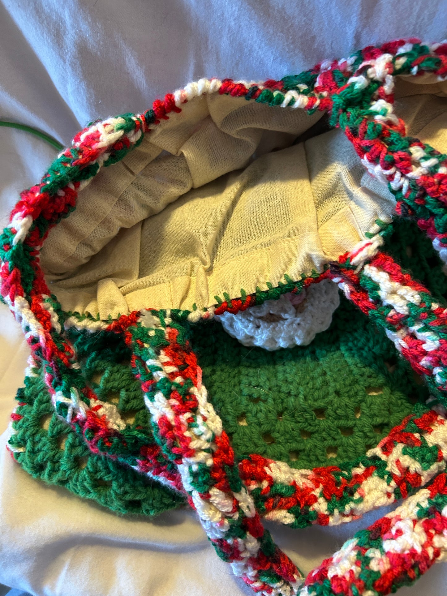 Christmas tote santa