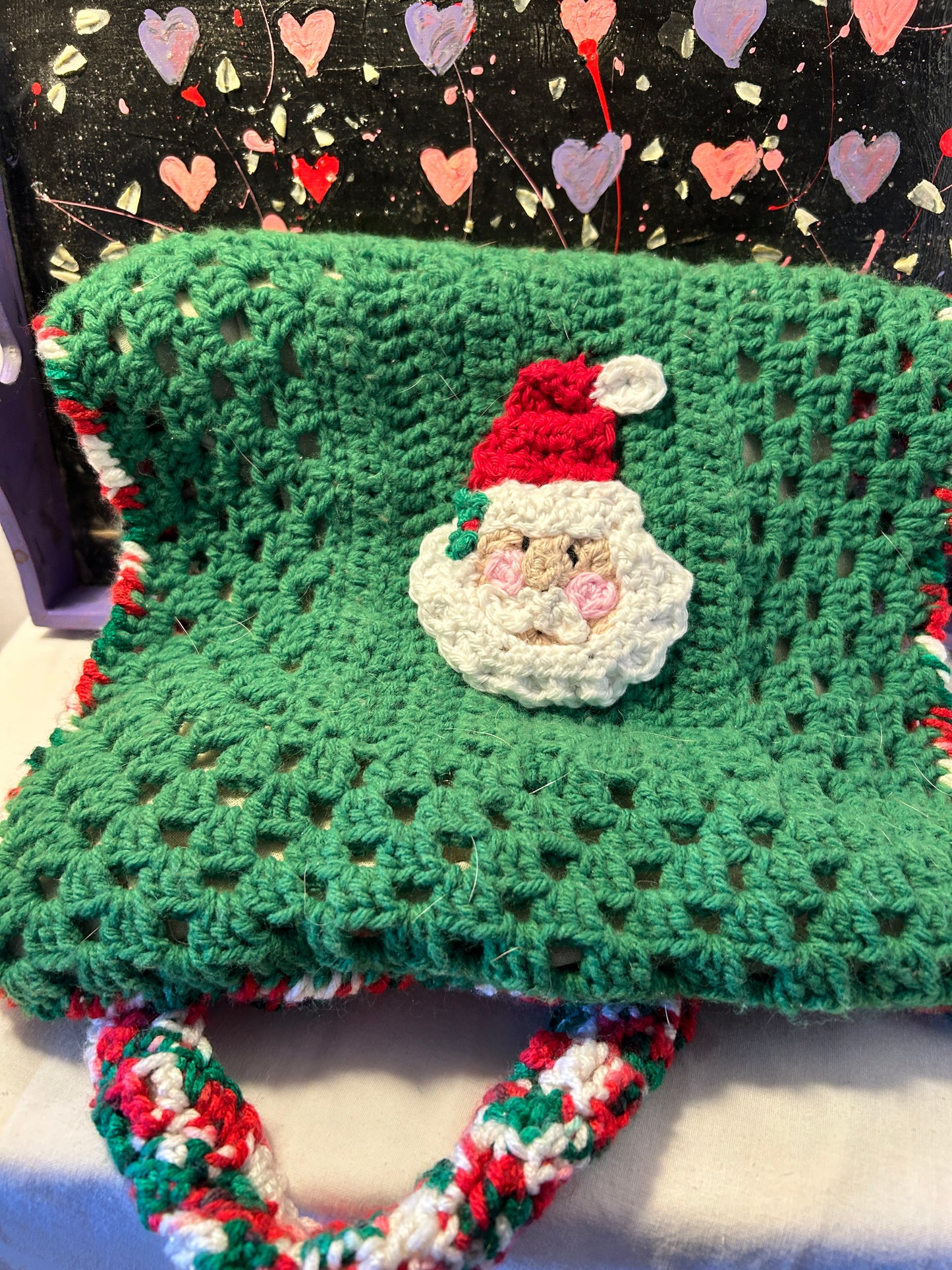 Christmas tote santa