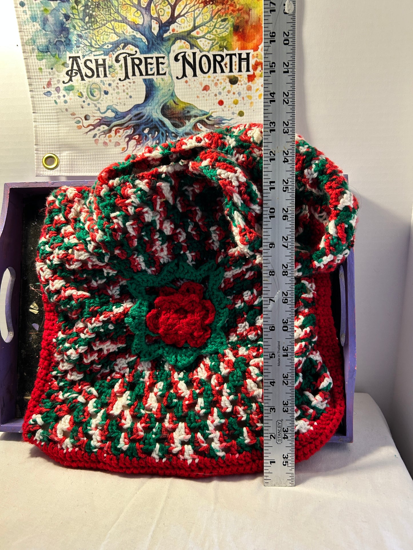 Christmas tote - flower