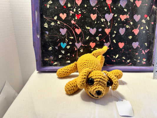 Dog plushie Labrador- yellow cotton