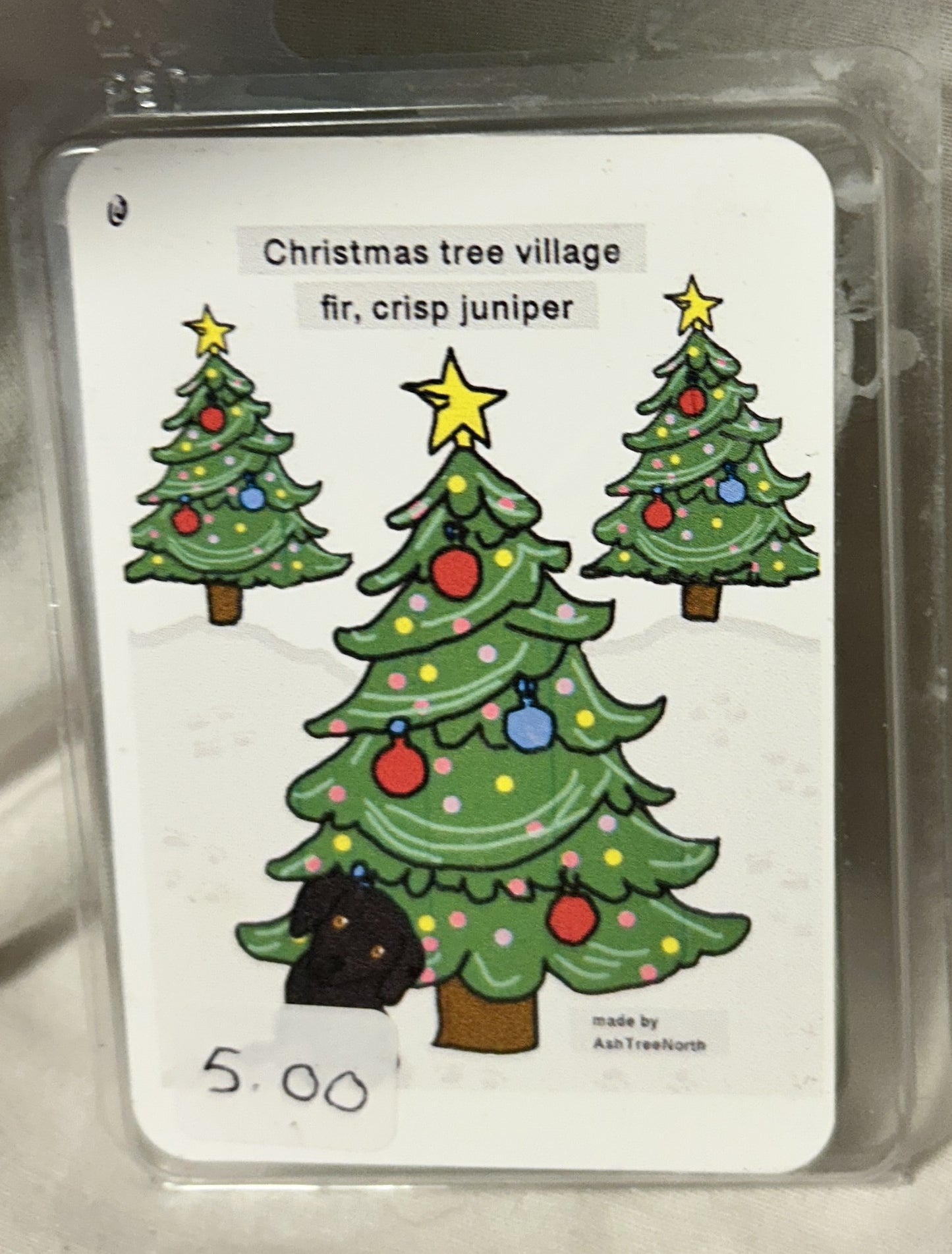 Clam Shell wax melts - Christmas tree village