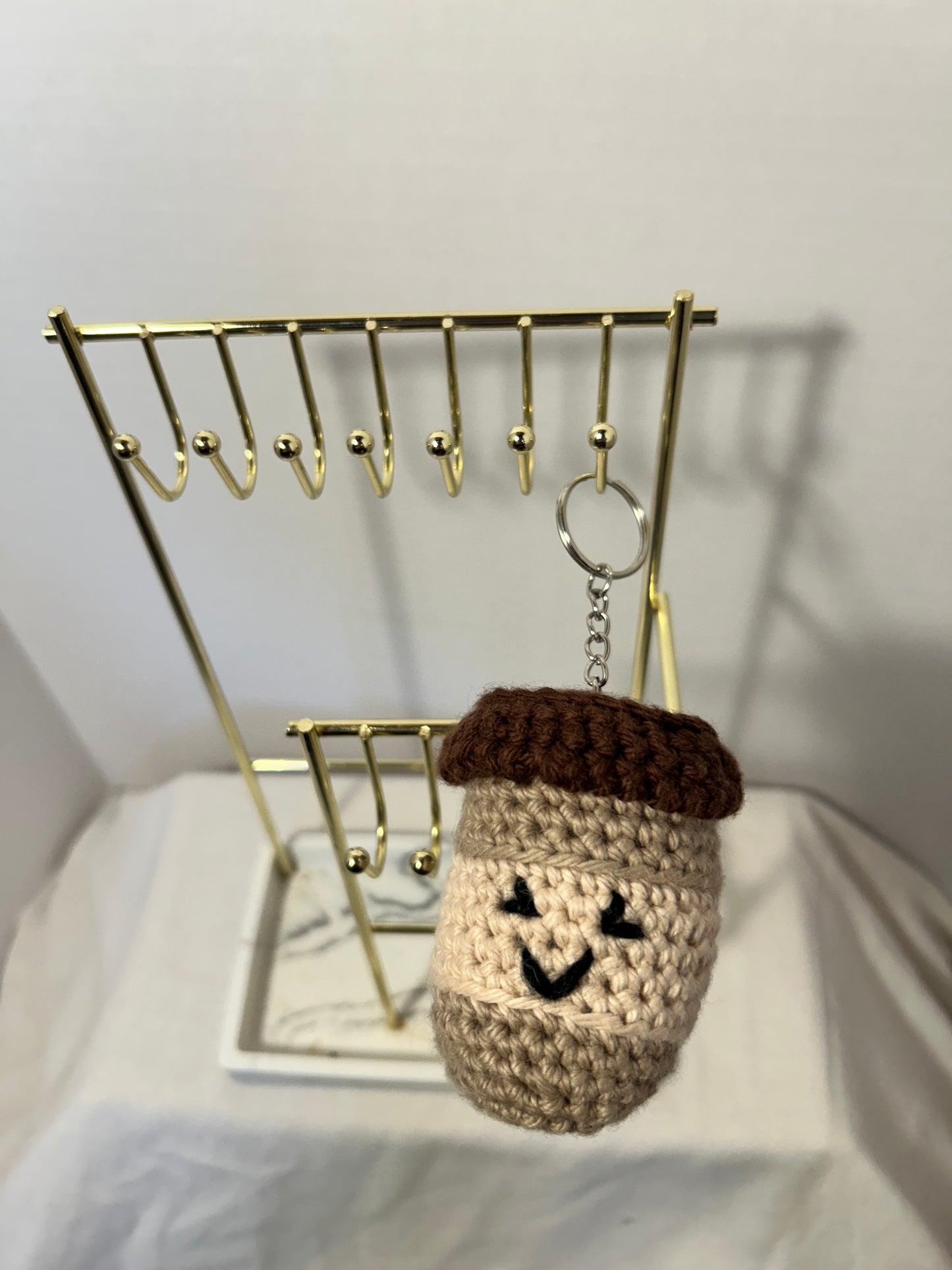 Crochet Coffee Cup Keychains