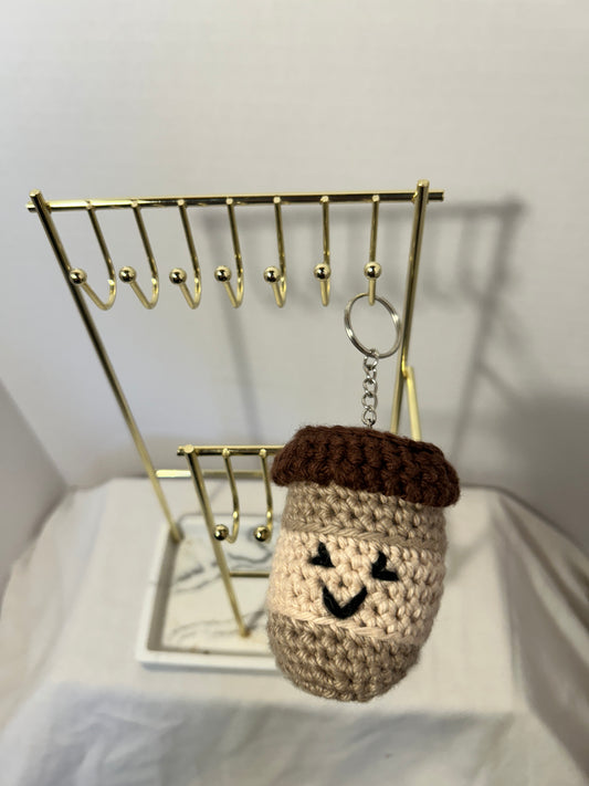 Crochet Coffee Cup Keychains