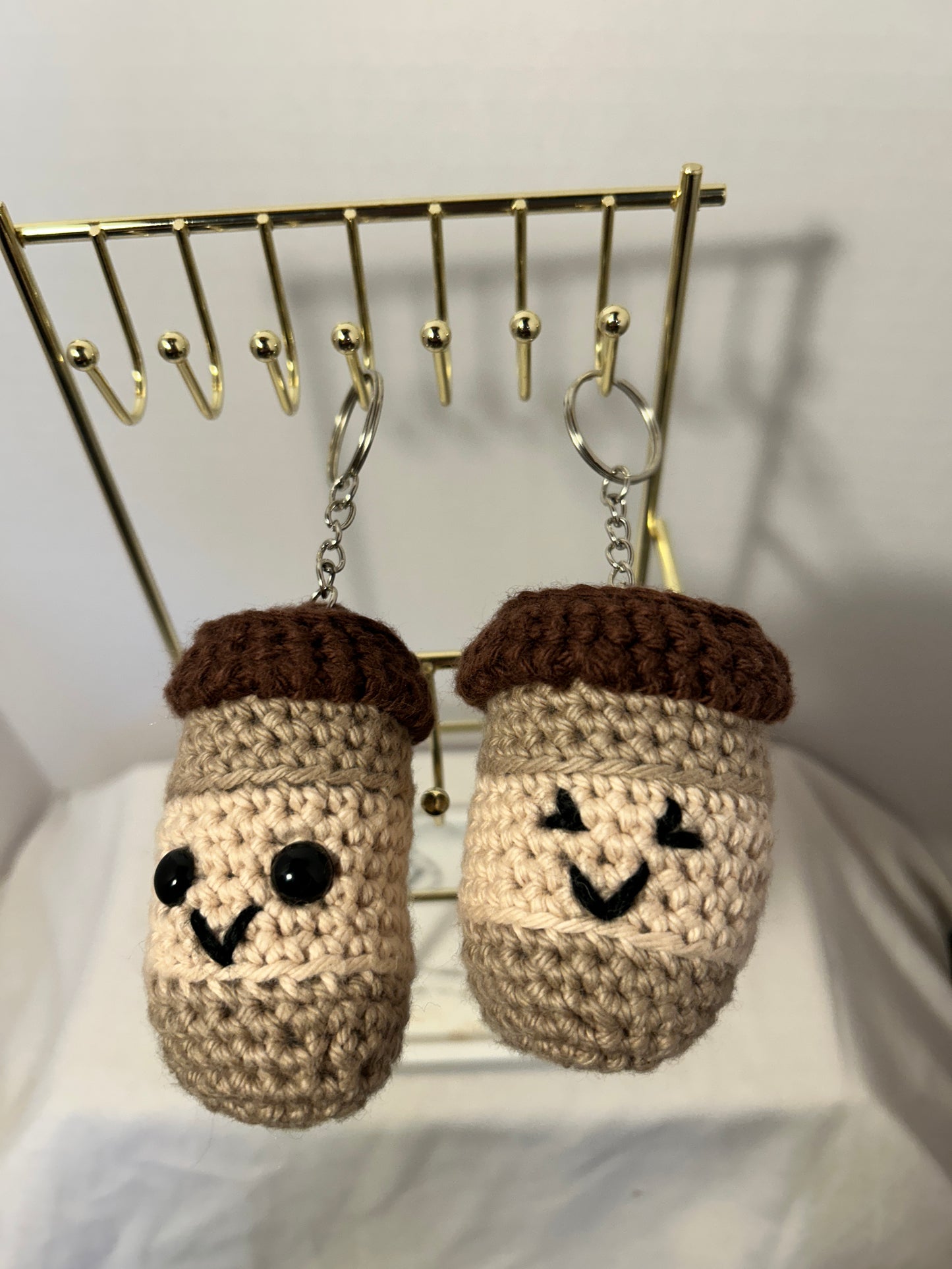 Crochet Coffee Cup Keychains