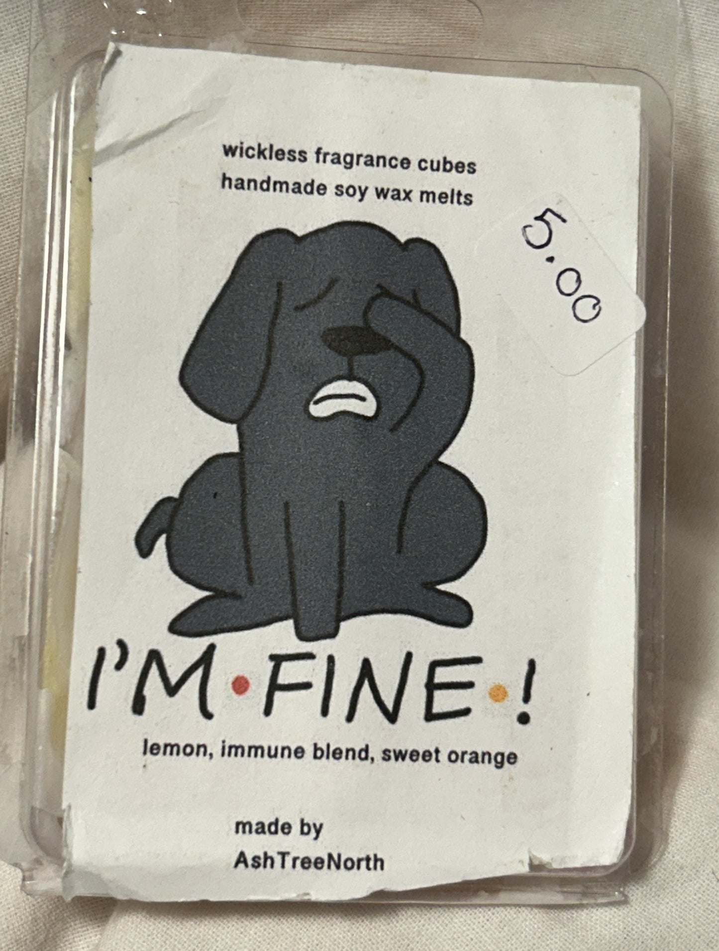 Clam Shell Wax Melts - I'm Fine