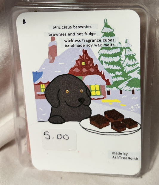 Clam shell wax melt - Mrs. Claus Brownies