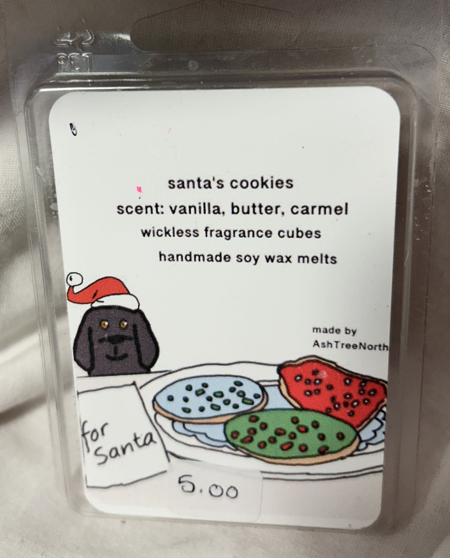 Clam shell wax melts - Santa's cookies - Clearance