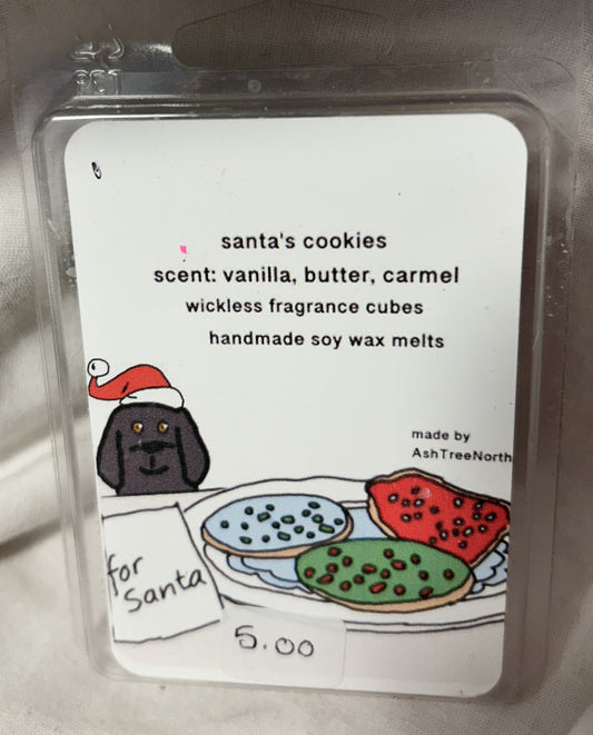 Clam shell wax melts - Santa's cookies - Clearance